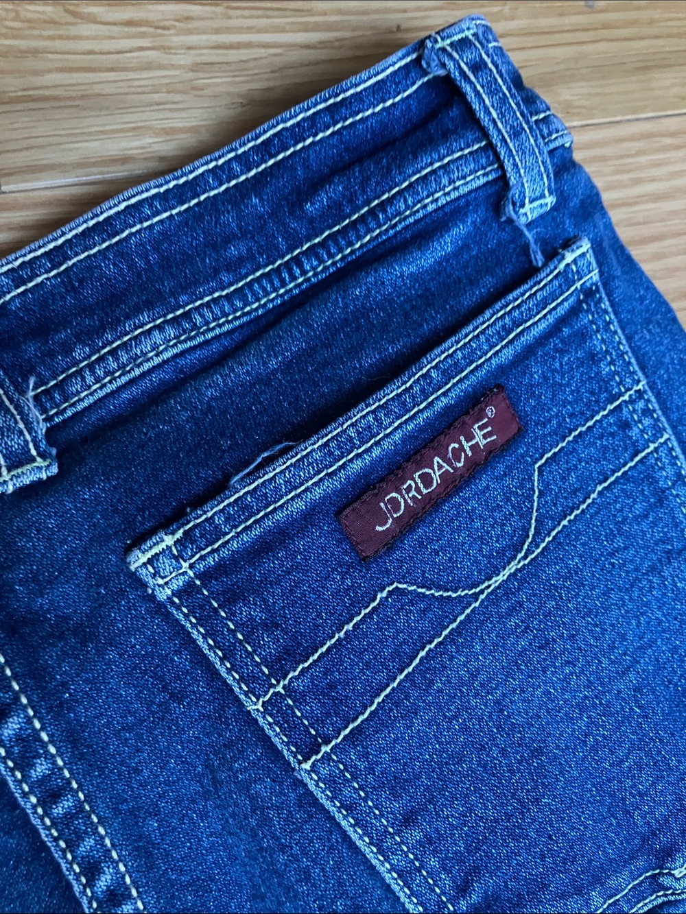 Vintage rare Jordache Straight-Leg high rise Dark Blue Jeans - Picture 10 of 10